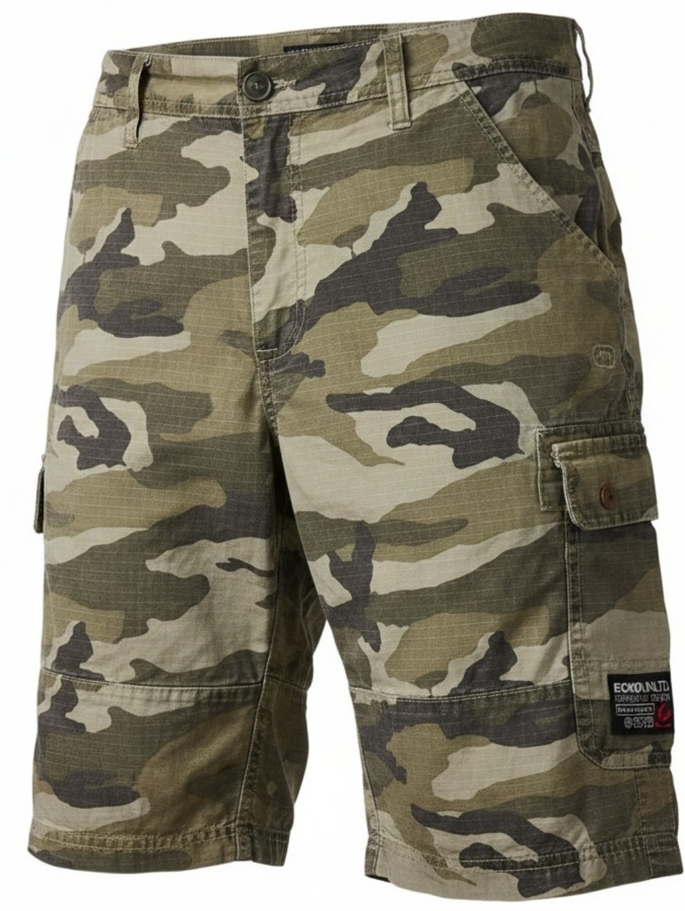 VTG Ecko Unltd Cargo Shorts Mens Sz 34 Camo Canvas Hip Hop Baggy Grunge Y2K